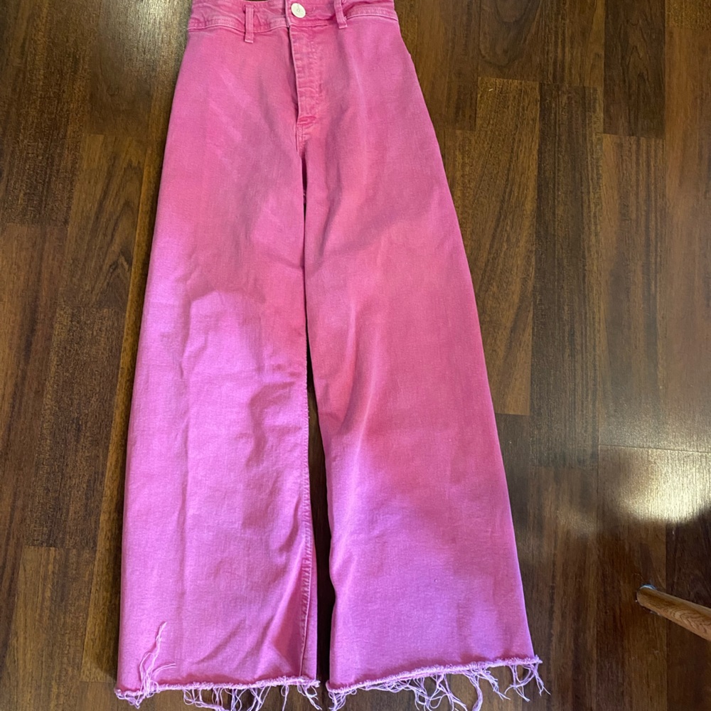 Zara Marine Jeans Size 2 pink Hard to find !